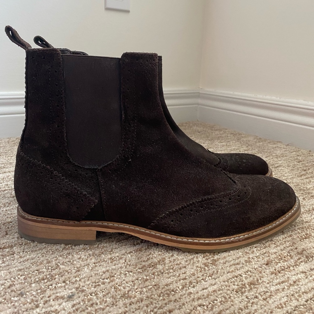 Ben Sherman suede Chelsea boots
